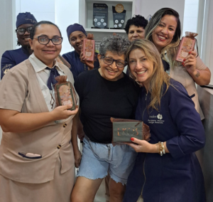 Paciente com a equipe Insabe